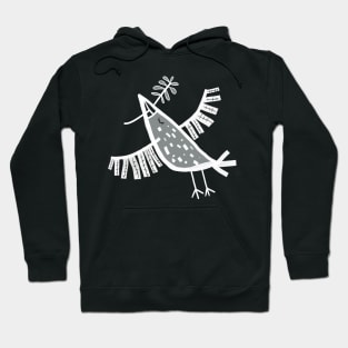 cute cartoon dove of peace Hoodie